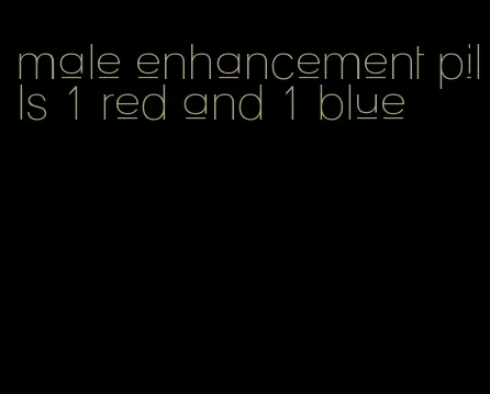 male enhancement pills 1 red and 1 blue
