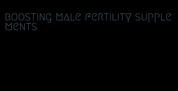 boosting male fertility supplements