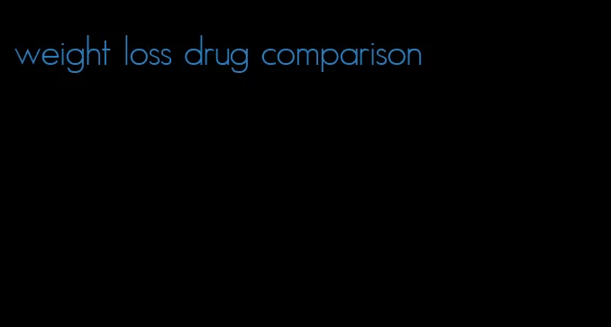 weight loss drug comparison