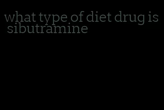 what type of diet drug is sibutramine
