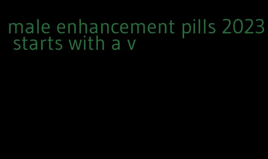 male enhancement pills 2023 starts with a v