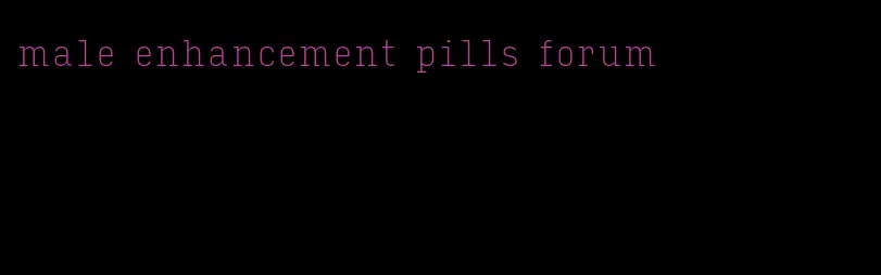 male enhancement pills forum