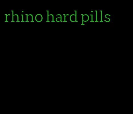 rhino hard pills
