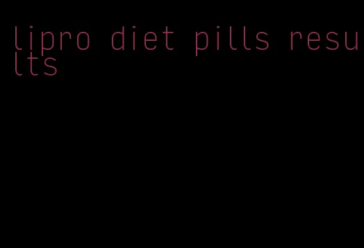 lipro diet pills results