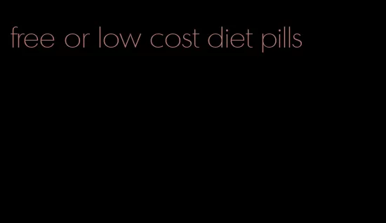 free or low cost diet pills