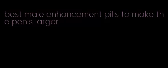 best male enhancement pills to make the penis larger