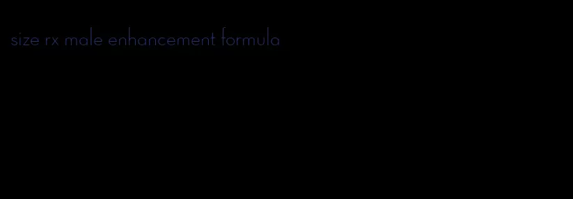 size rx male enhancement formula