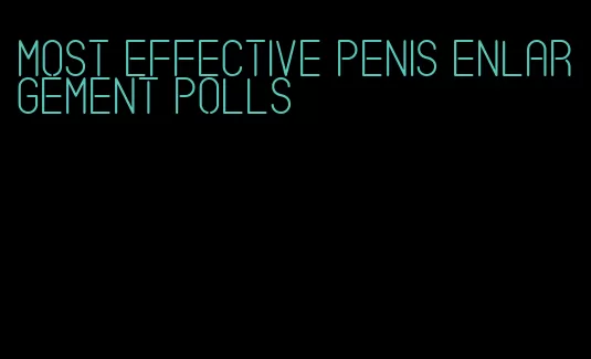 most effective penis enlargement polls