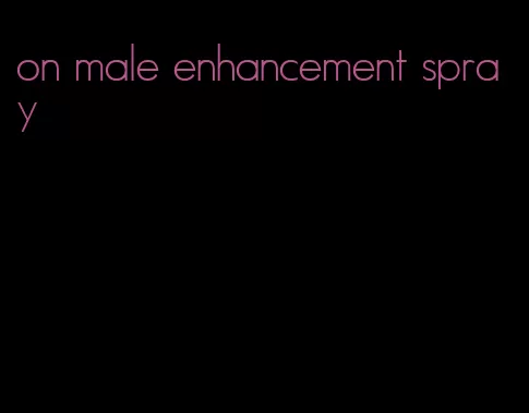 on male enhancement spray