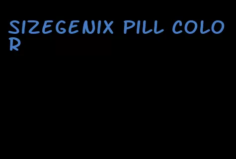 sizegenix pill color