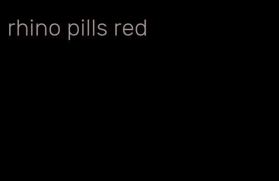 rhino pills red
