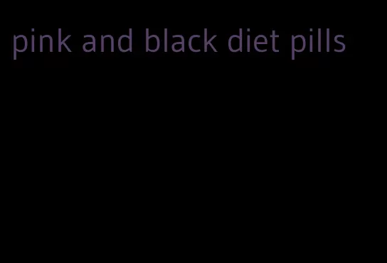 pink and black diet pills