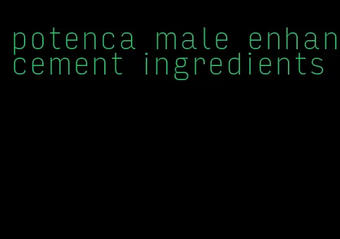 potenca male enhancement ingredients
