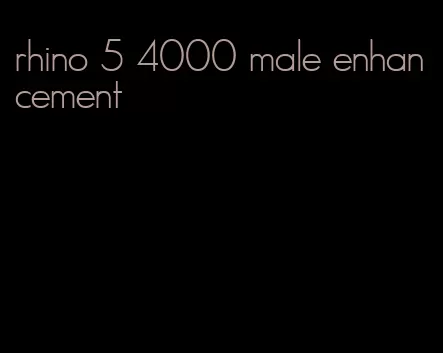 rhino 5 4000 male enhancement