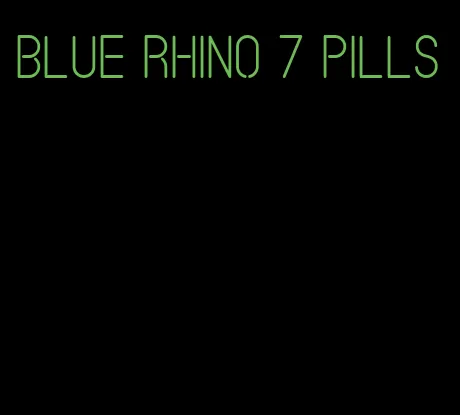 blue rhino 7 pills