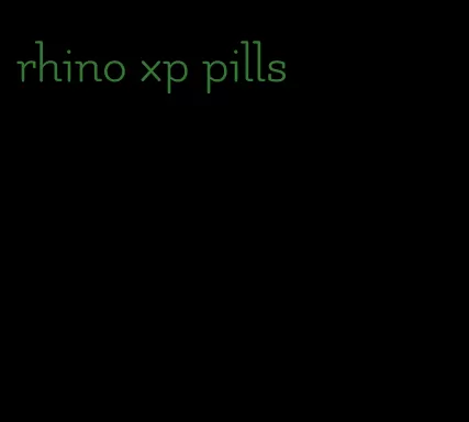 rhino xp pills
