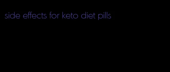 side effects for keto diet pills