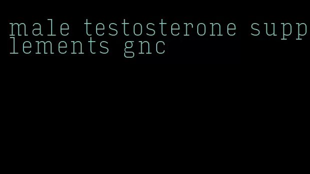 male testosterone supplements gnc