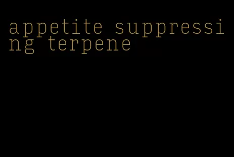 appetite suppressing terpene