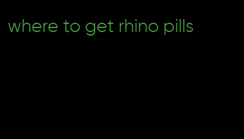 where to get rhino pills