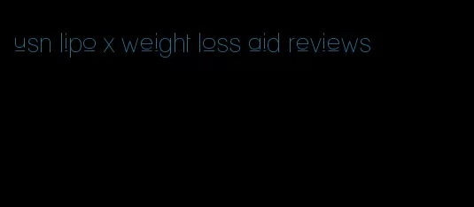 usn lipo x weight loss aid reviews