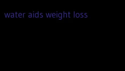 water aids weight loss