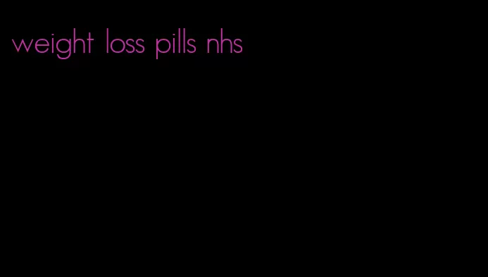 weight loss pills nhs