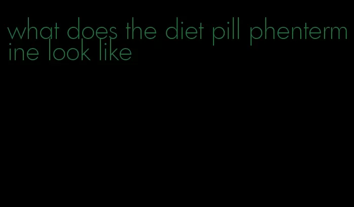what does the diet pill phentermine look like