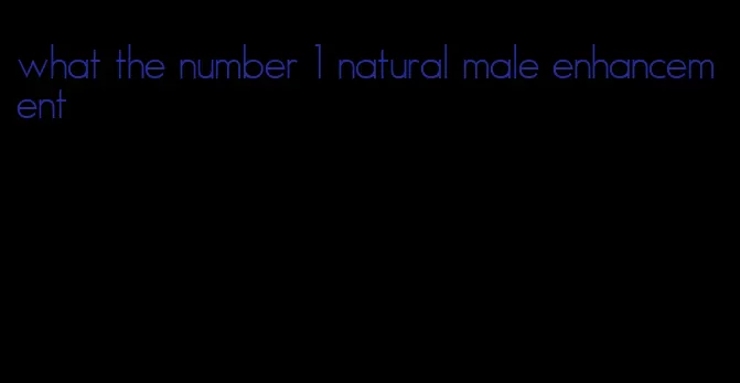what the number 1 natural male enhancement