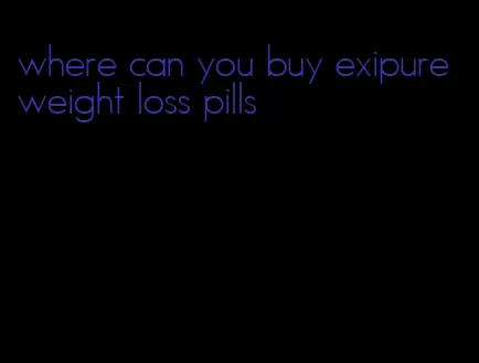 where can you buy exipure weight loss pills